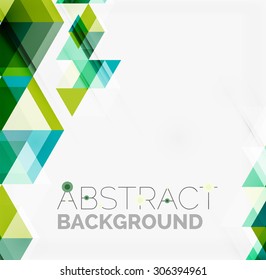 Abstract geometric background. Modern overlapping triangles. Unusual color shapes for your message. Business or tech presentation, app cover template