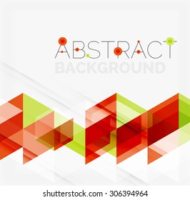 Abstract geometric background. Modern overlapping triangles. Unusual color shapes for your message. Business or tech presentation, app cover template