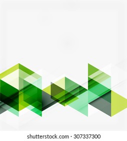 Abstract geometric background. Modern overlapping triangles. Unusual color shapes for your message. Business or tech presentation, app cover template