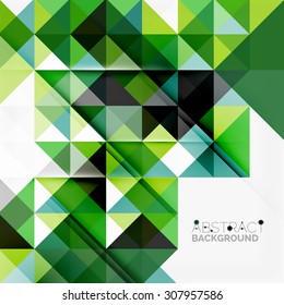 Abstract geometric background. Modern overlapping triangles. Unusual color shapes for your message. Business or tech presentation, app cover template