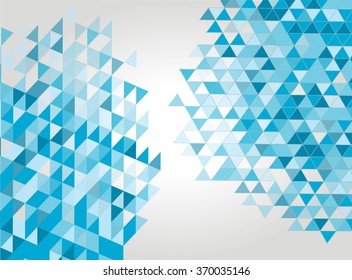 Abstract geometric background. Modern overlapping triangles