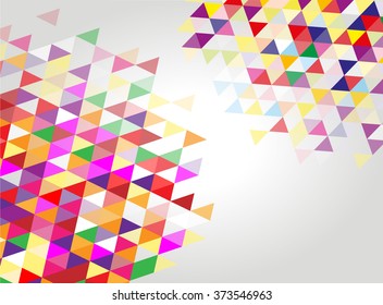 Abstract geometric background. Modern overlapping triangles