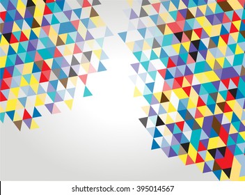 Abstract geometric background. Modern overlapping triangles