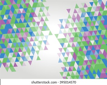 Abstract geometric background. Modern overlapping triangles