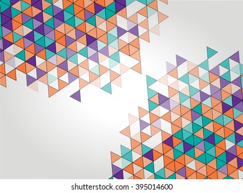 Abstract geometric background. Modern overlapping triangles