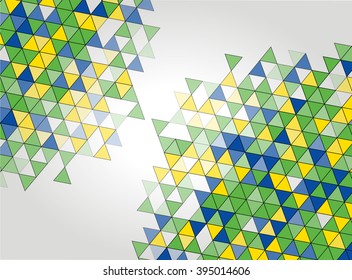 Abstract geometric background. Modern overlapping triangles