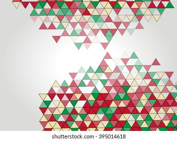Abstract geometric background. Modern overlapping triangles