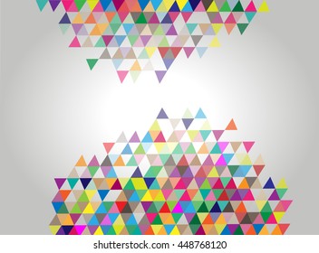 Abstract geometric background. Modern overlapping triangles