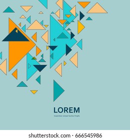 Abstract geometric background with modern overlapping triangles.