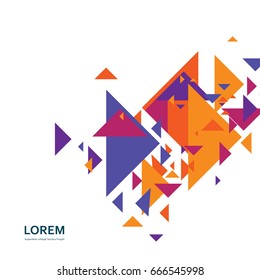 Abstract geometric background with modern overlapping triangles.
