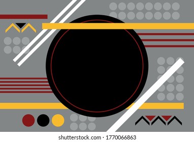 Fondo geométrico abstracto. Diseño de impresión moderno.Diseño de vectores líneas simples, círculos de fondo mosaico.