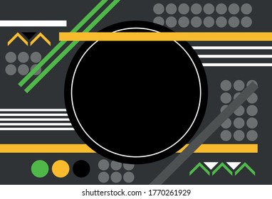 Abstract geometric background. Modern print design.Vector design simple  lines,circles mosaic background.