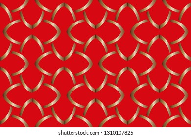 Abstract, geometric background, modern seamless pattern, wrapping paper, fashion style, and golden , silver  trendy fabric, simple ornaments, template Volumetric metal mosaic on a colored background. 