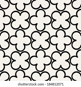 Abstract, geometric background, modern seamless pattern, wrapping paper, 60s, 70s fashion style, black and white trendy fabric, simple ornaments, template, layout, sketch, tissue samples for design