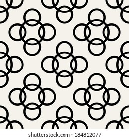 Abstract, geometric background, modern seamless pattern, wrapping paper, 60s, 70s fashion style, black and white trendy fabric, simple ornaments, template, layout, sketch, tissue samples for design