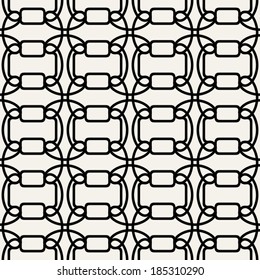Abstract, geometric background, modern seamless pattern, wrapping paper, 60s, 70s fashion style, black and white trendy fabric, simple ornaments, template, layout, sketch, tissue samples for design