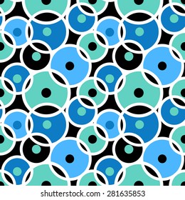 Abstract geometric background, modern seamless pattern, retro style creative ornament, vector wallpaper, wrapping paper, 1960s, 1970s, 1980s, fashion, trendy style, template, layout for design