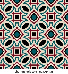 Abstract, geometric background, modern seamless pattern, wrapping paper, 60s, 80s fashion style