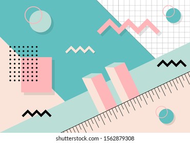 Abstract geometric background with modern shape