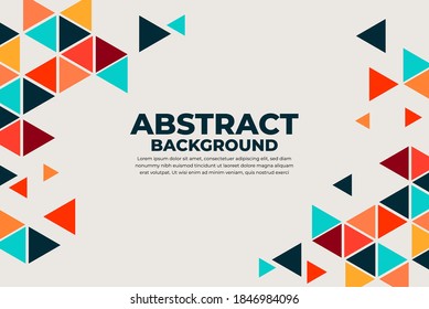 fondo geométrico abstracto con estilo moderno, forma triangular colorida.
