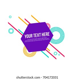Abstract geometric background modern style