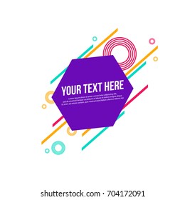 Abstract geometric background modern style
