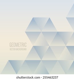 Abstract geometric background, modern triangular design