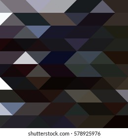 abstract geometric background of modern triangular mosaic of dark color, vector illustration