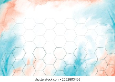 abstract geometric background. modern vector illustration of a hexagon backdrop for the design of medicine, science, digital technology, molecular structure