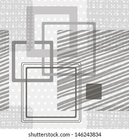 Abstract geometric background. Monochrome