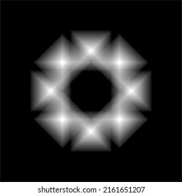 Abstract geometric background. monochrome texture. black and white pattern. Vector Illustration