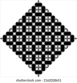 Abstract geometric background. monochrome texture. black and white pattern. Vector Illustration