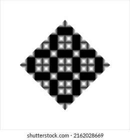 Abstract geometric background. monochrome texture. black and white pattern. Vector Illustration