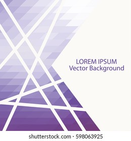 Abstract geometric background. Mosaic backdrop with geometric shapes, strip. Vector illustration.