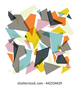 Abstract Geometric Background. Mosaic design. Abstract Art Print.