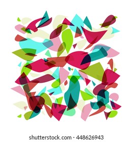 Abstract Geometric Background. Mosaic design. Abstract Art Print.
