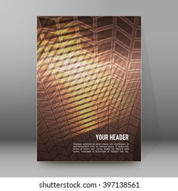 Abstract geometric background with mosaic form mesh. Design elements Vector illustration EPS 10 for booklet layout page, leaflet template, vertical banner