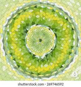 Abstract geometric background. Mosaic. Vector illustration. Can be used for banner, flyer, book cover, poster, web banners. 