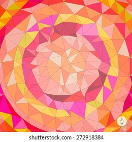 Abstract geometric background. Mosaic. Vector illustration. Can be used for banner, flyer, book cover, poster, web banners.
