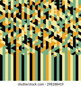 Abstract Geometric Background. Mosaic. Vector Illustration. Can Be Used For Wallpaper, Background, Book Cover.