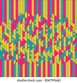 Abstract Geometric Background. Mosaic. Vector Illustration. Can Be Used For Wallpaper, Background, Book Cover.