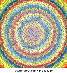 Abstract geometric background. Mosaic. Vector illustration. 
