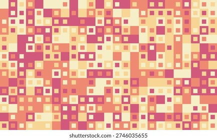 Abstract geometric background with a mosaic of warmtoned squares.  Perfect for website banners, presentations, or as a stylish texture.