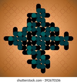 Abstract geometric background ,  mosaic background , website element 
