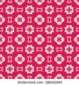 Abstract geometric background. Mosaics tiled retro vintage vector seamless pattern