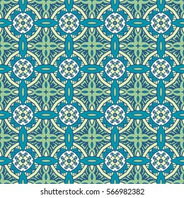 Abstract geometric background. Mosaics tiled retro vintage vector seamless pattern