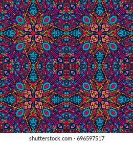 Abstract geometric background. Mosaics tiled retro vintage vector seamless pattern