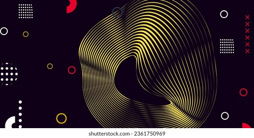  Abstract geometric background with multicolored elements. Vector illustration for design
