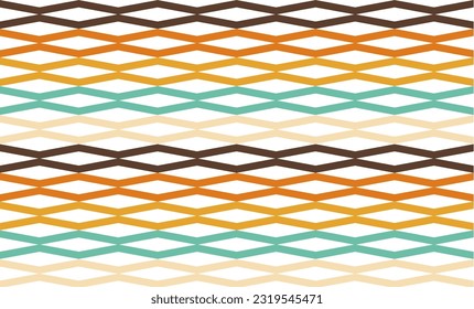 abstract geometric background, Multilayer Vintage color arrow zigzag seamless geometric diamond net repeat pattern, replete image, design for fabric printing
