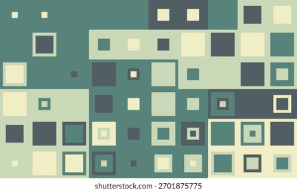 Fondo geométrico Abstractas.  Los cuadrados azulados y beige apagados crean un diseño moderno y minimalista. Perfecto para Anuncios de Sitio web, presentaciones o proyectos relacionados con la tecnología.